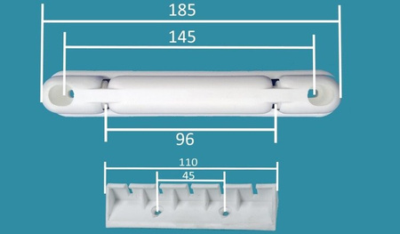 Suszarka sufitowa 2 prętowa stal ø13 mm