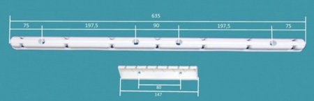 Suszarka sufitowa 7 prętowa aluminium ø25 mm