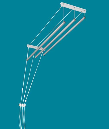 Потолочная сушилка 3 штанга алюминий ø25 мм круглый стержень
